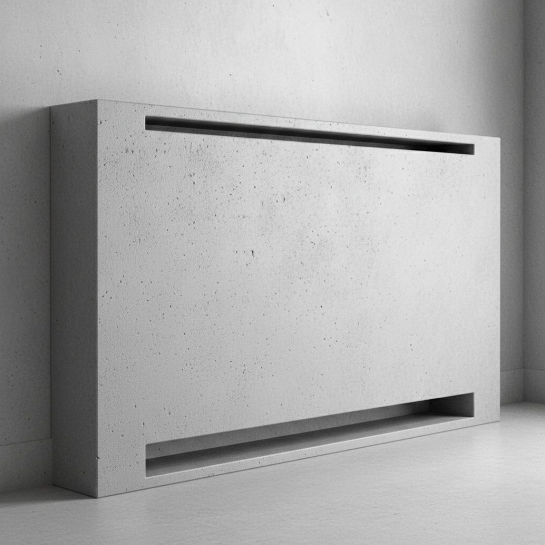 Concrete Chic: A lightweight GFRC (glass fiber reinforced concrete) finish.