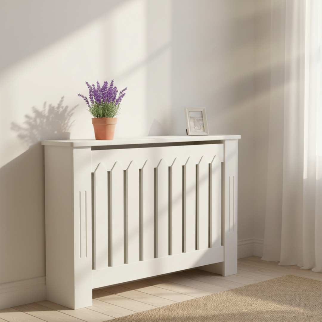 Picket Fence: Designed to look like a white garden fence.