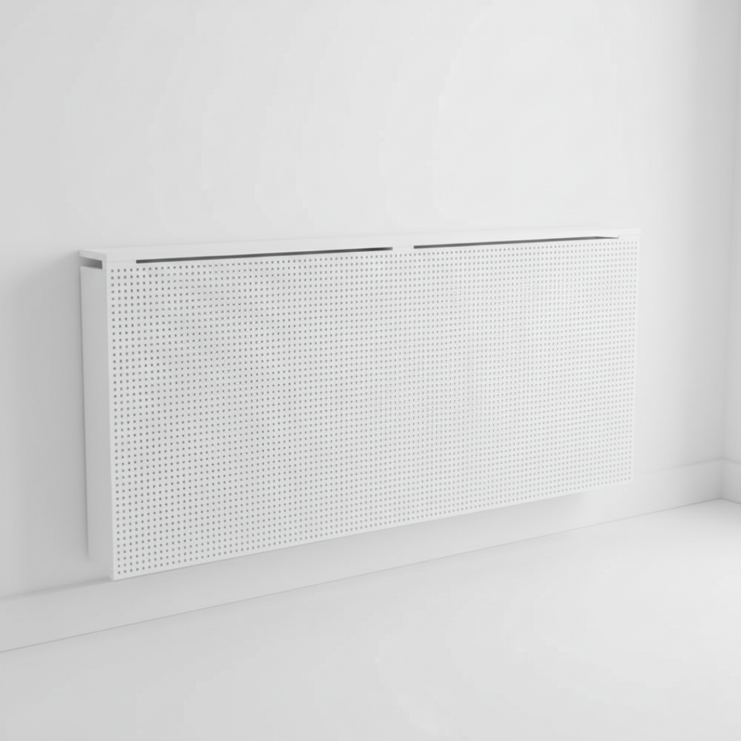 The Arctic White: Ultra-slim profile with a simple pin-hole perforation.