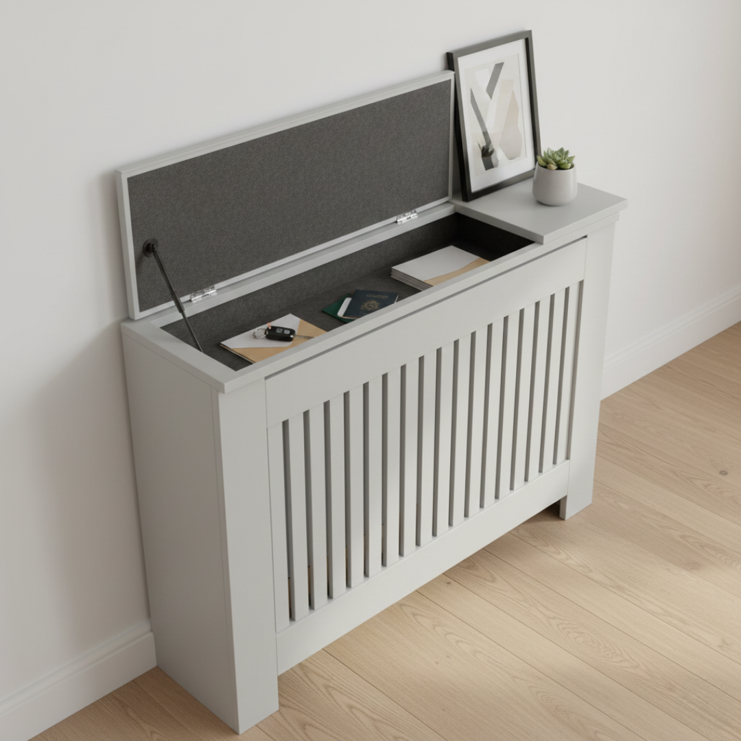 The Flip-Top Storage: A hinged top lid for hiding keys, mail, or remote controls.
